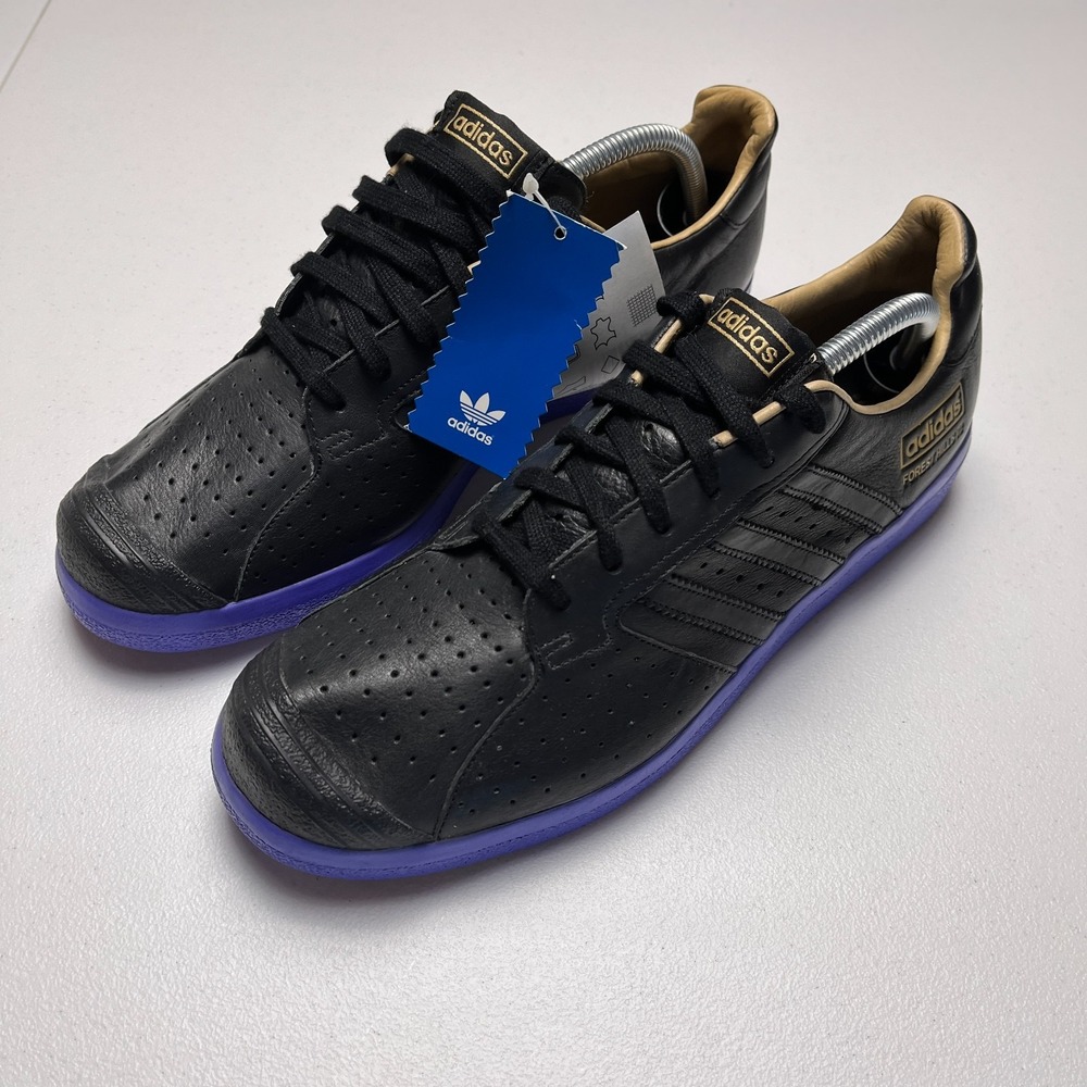 Adidas Originals Forest Hills 72 Sneakers Mens Size 10 Black Purple Perforated